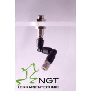 Metallsprhdse Terrarien Beregnung NGT Terrarientechnik Schlauch: 4mm Metallverschraubung